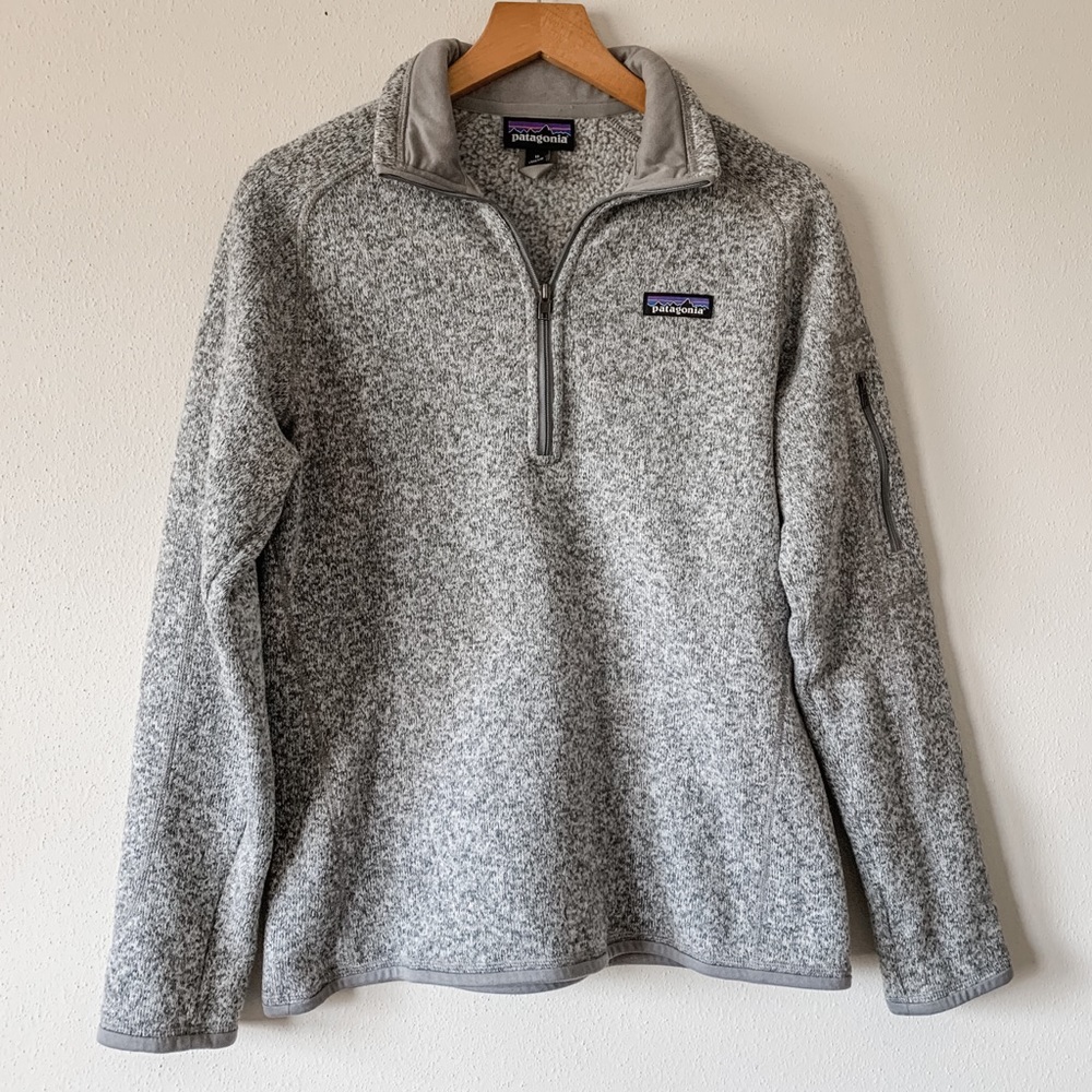 Patagonia Better Sweater Quarter Zip Birch White